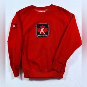 Free ship - Canada Hockey Red Crewneck Sweater